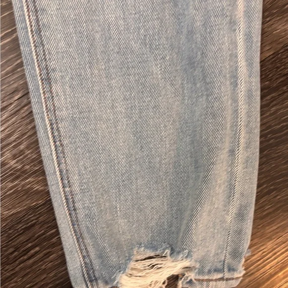 American Eagle Outfitters Light Blue Distressed Boyfriend Jeans - Picture 5 of 11